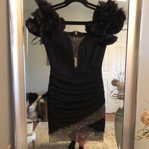 Beautiful off the shoulder mini dress